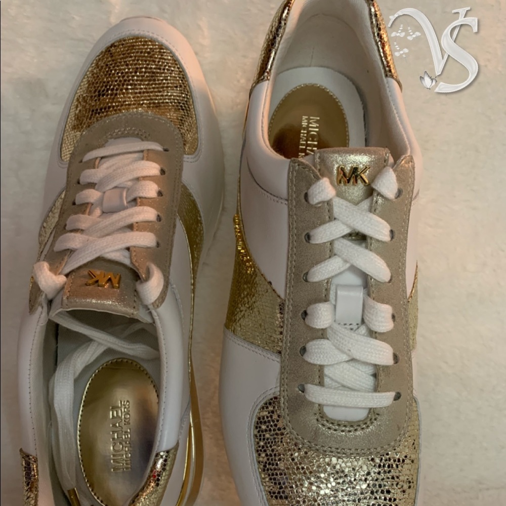 MICHAEL Michael Kors 
Wrap Leather Sneakers